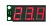 Индикатор температуры "день/ночь" STH0057UR, красный (без датчика), под двухпроводной DS18B20