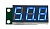 Цифровой встраиваемый вольтметр (индикатор) SVH0043UB-100, 0..99,9В, ультра яркий голубой