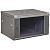 Шкаф 19" настенный 6U 600x450mm серый, дверь стекло, без вентилятора (W&T)