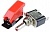Тумблер 12V 20А (3c) ON-OFF однополюсный с красной LED подсветкой и красной матовой крышкой