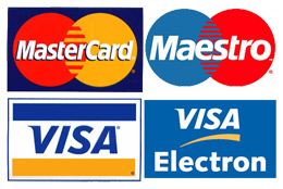 Принимается оплата картами Visa и MasterCard
