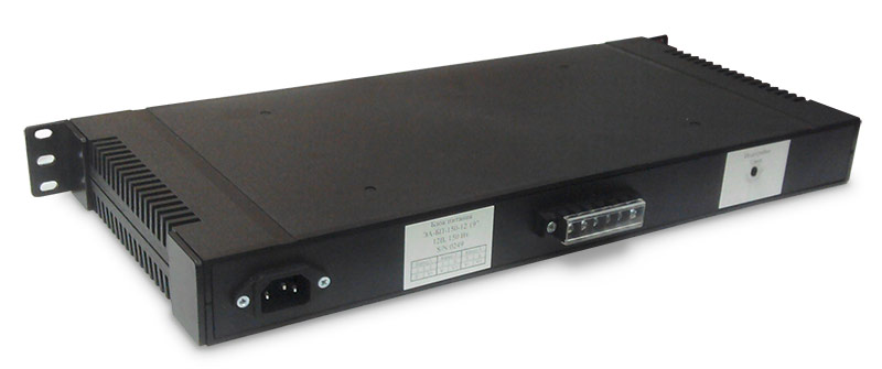 Стоечный блок питания ЭА-БП-150-12-LCD вид сзади