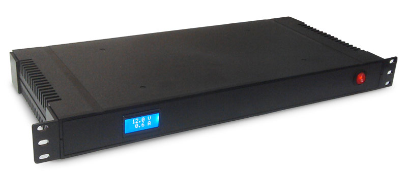 Стоечный блок питания ЭА-БП-150-12-LCD вид спереди