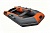 Лодка трехместная ПВХ Муссон 3000С надувная моторно-гребная, слань, цвет серо-оранжевый