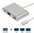 Переходник для Lightning в HDMI, VGA, CVBS+аудио P36 серебро