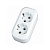 Колодка 2 розетки, с заземлением, белая