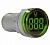 Индикатор с вольтметром Ø22 50-500 В Энергия AD22-RV зеленый