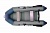 Лодка ПВХ Муссон 2800 надувная под мотор, цвет серо-синий
