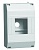 Бокс на 4 модуля  навесной, пластик, IP20 КМПн 1/4