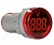 Индикатор с вольтметром Ø22 50-500 В Энергия AD22-RV красный