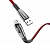 Кабель USB 2.4A (iOS Lighting) 1,2м HOCO U70 Красный