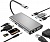 Видео конвертер 10в1 Type-C в VGA, HDMI, RJ45, SD, micro SD, USB 3.0, USB Type-C, 3,5мм audio