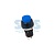 Выключатель-кнопка 250V 1А (2с) ON-OFF синяя Micro (PBS-20А) REXANT
