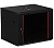Шкаф 19" настенный 9U 600x500mm черный, дверь стекло, без вентиляторов (W&T)