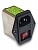 Сетевое гнездо C14 на корпус с фильтром электромагнитных помех (EMI) и выключателем, 250В/6А