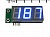 Цифровой встраиваемый амперметр постоянного тока SAH0012UB-200, до 200А (ультра-голубой)