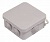 Коробка ответвительная 100*100*50мм, IP55, 7 вводов пластик серая HEGEL