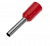 Наконечник штыревой втулочный изолированный (НШВИ F-8мм) 1 мм² 100 шт/уп красный REXANT