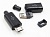 Micro USB штекер с клеммами, черный