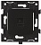 Модуль телефонная розетка вставка в рамку Kopou черная