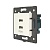 Розетка 2USB с блоком питания 2.1А 5В для рамки Livolo, цвет белый (механизм)