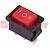 Выключатель клавишный 250V 6А (3с) ON-OFF-ON красный с нейтралью Mini (RWB-205, SC-768) REXANT