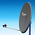 Антенна спутниковая LANS-120, офсетная, 1.05 х 1.2 м, серая