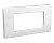 Рамка на 4 модуля, белая, RAL9010 (коробка 10 шт.)