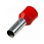 Наконечник штыревой втулочный изолированный (НШВИ F-12мм) 10мм² (СЕ100012red) красный 100 шт. REXANT