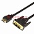 Шнур HDMI - DVI-D gold 5М с фильтрами REXANT